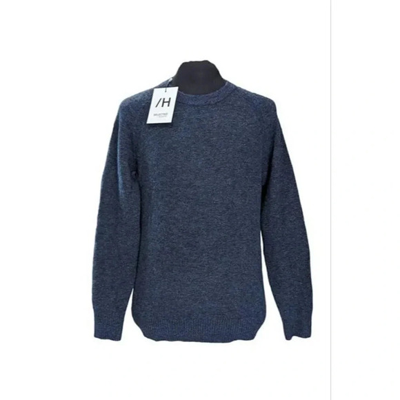 Selected Homme Men's Alpaca Blend Jumper Sweater Sky Captain Size S (MSRP $140) - Picture 3 of 5
